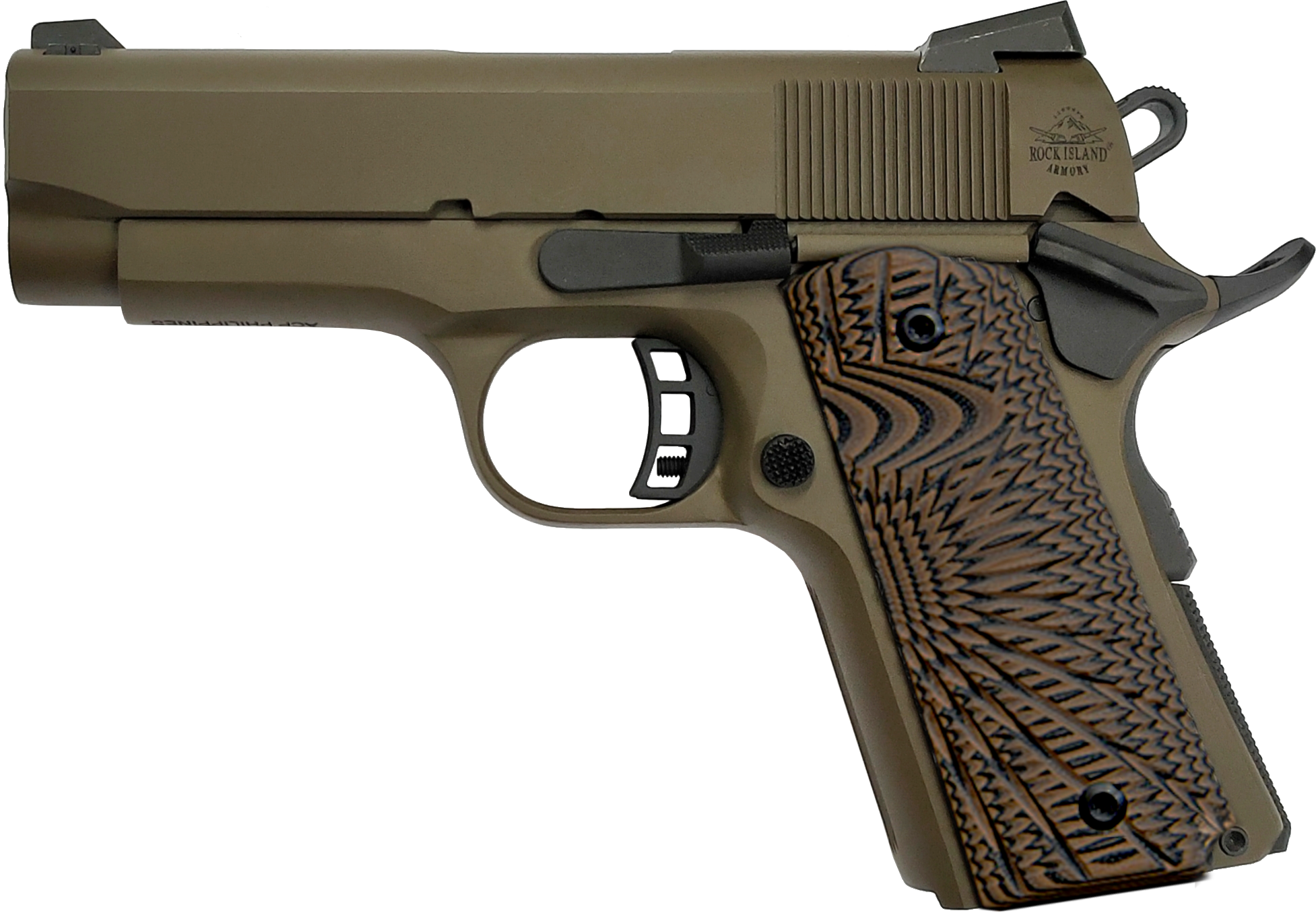ROCK Ultra CS 45ACP 7rd Davidsons Barrett Brown Davidsons Exclusive